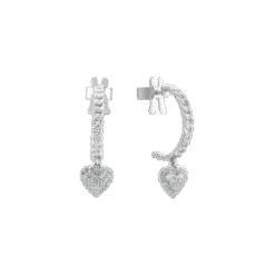 Silver Earrings with Stones STYLE By PNJ XMXMW000094