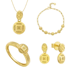 18K Gold Jewelry Set PNJ 03085-03588