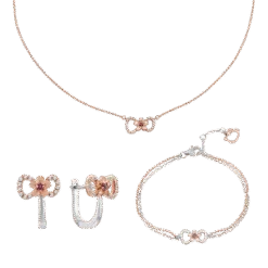 PNJ 14K Gold Jewelry Set with Synthetic Stones ❤️ HELLO KITTY 00007-00017